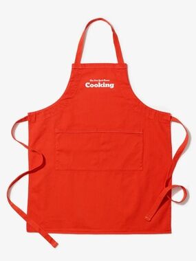 BNWT NEW The New York Times Red Denim Heavy Cotton Cooking Apron!